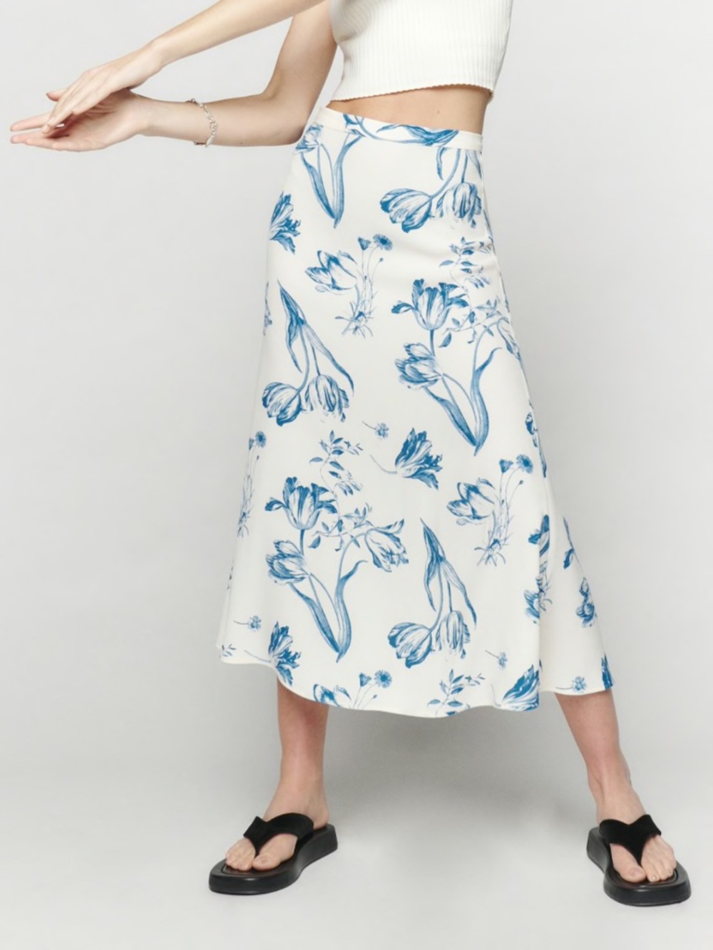 NEW Reformation Bea Skirt Lisse 12
